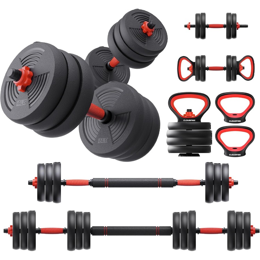 Kettlebell - Adjustable Dumbbells Set, 60LB Free Weights